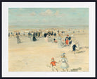 Jean-François Raffaëlli Print, The promenade at low tide