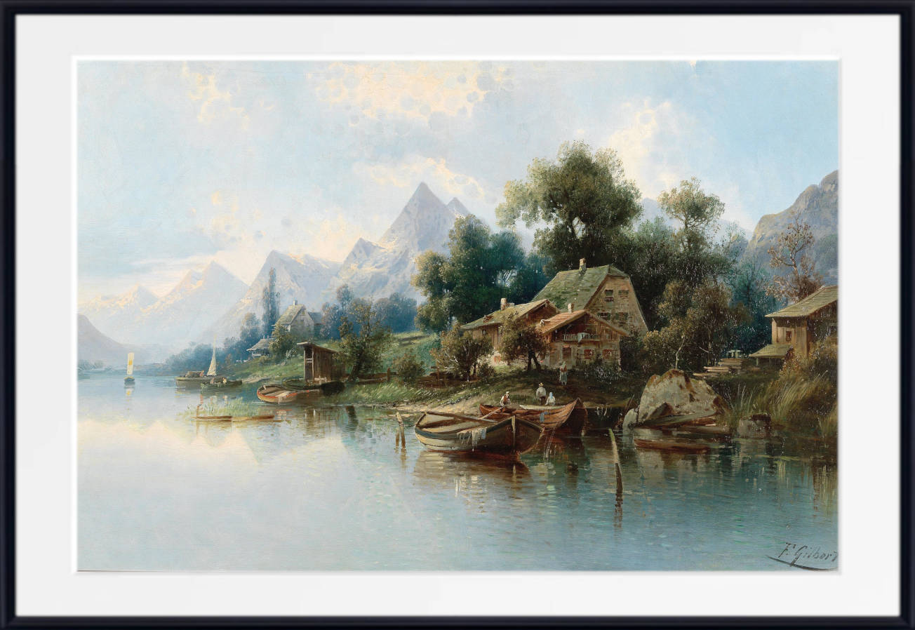 Karl Kaufmann Print, Large Mountain Lake