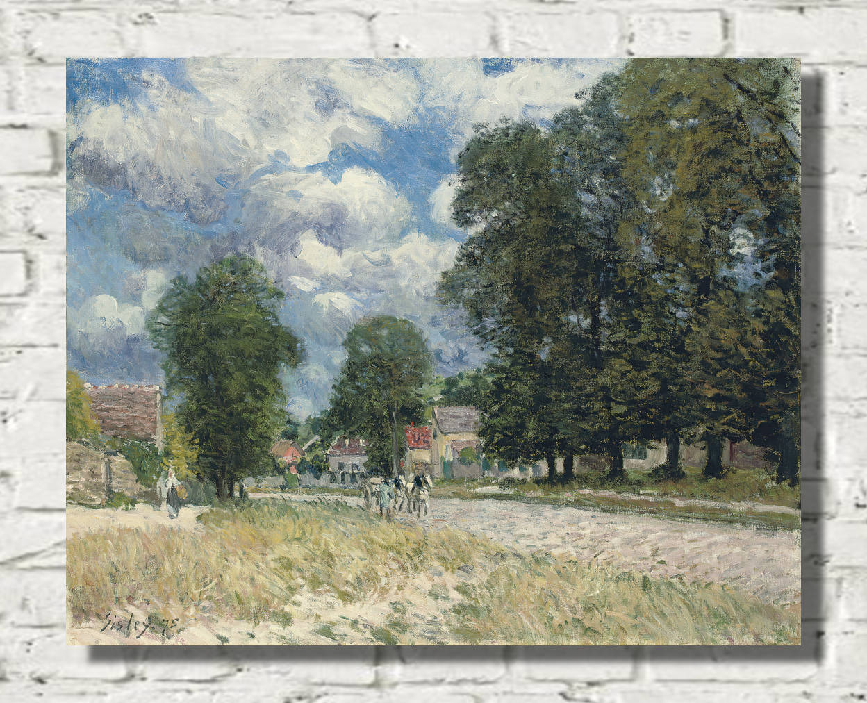 Alfred Sisley Print,  The road to Marly-le-Roi (1875)