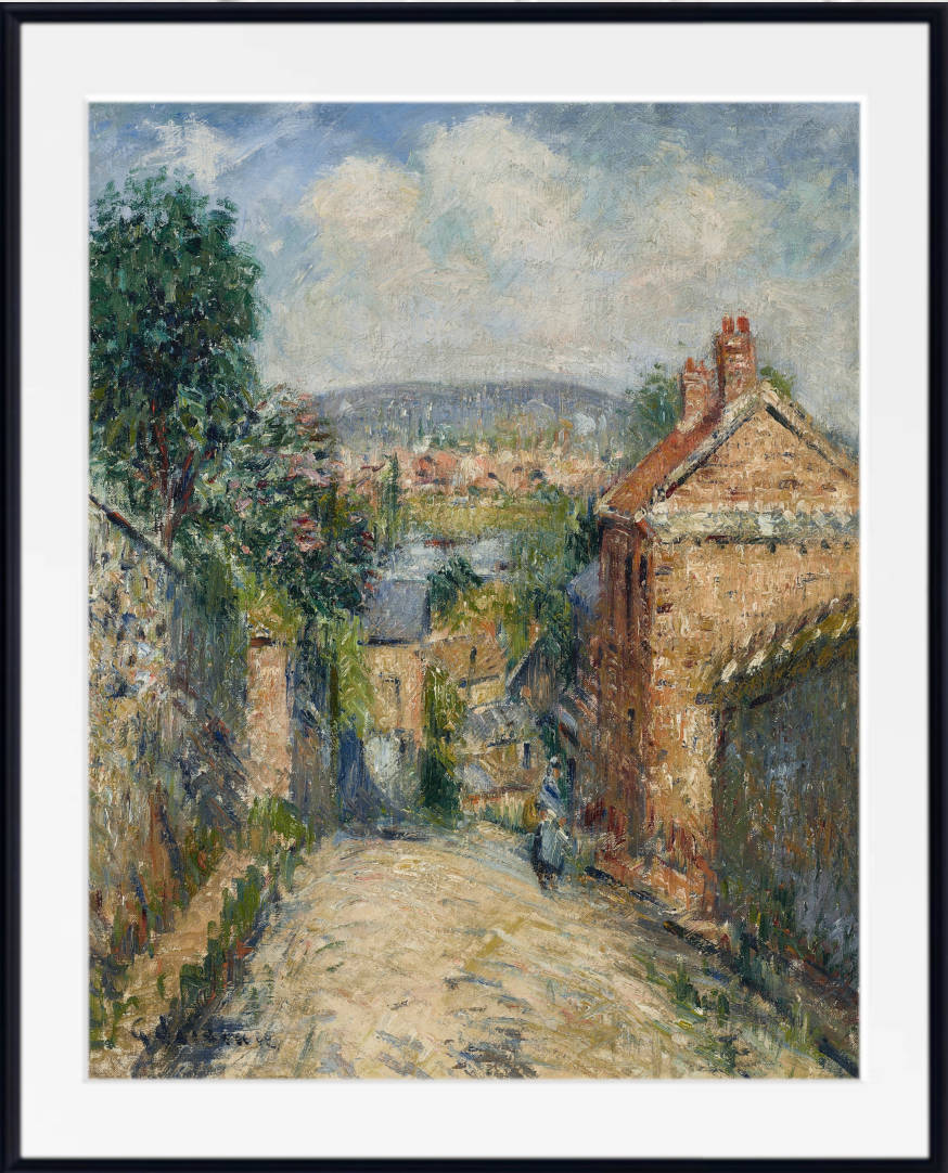 Gustave Loiseau Print, La rue Thuringe, Bonsecours, Rouen (1930)