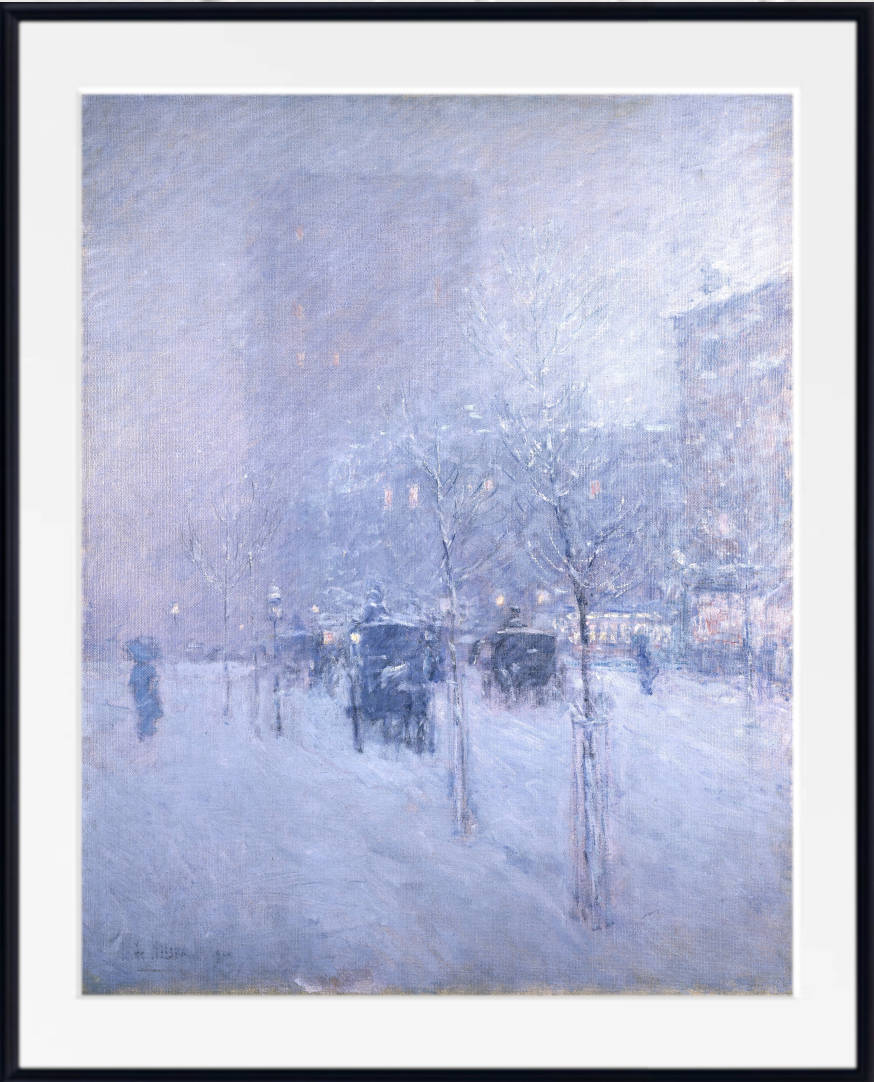 Frederick Childe Hassam Print : Late Afternoon, New York, Winter