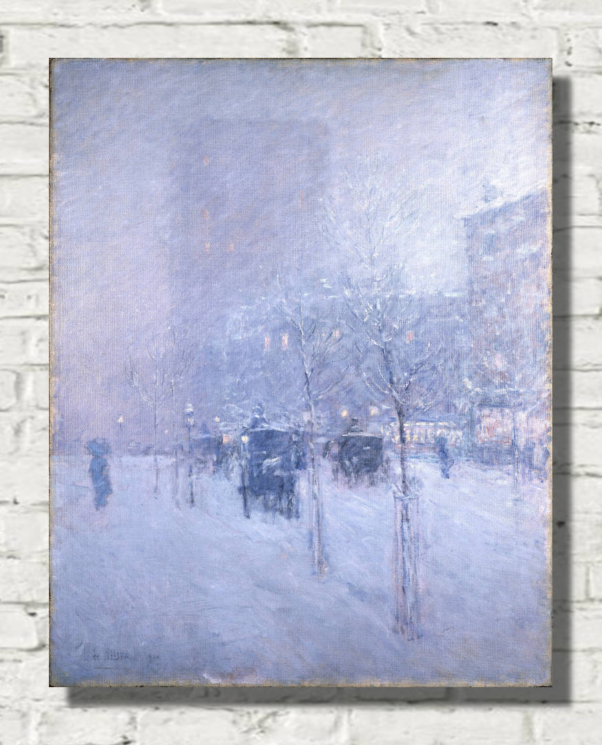 Frederick Childe Hassam Print : Late Afternoon, New York, Winter