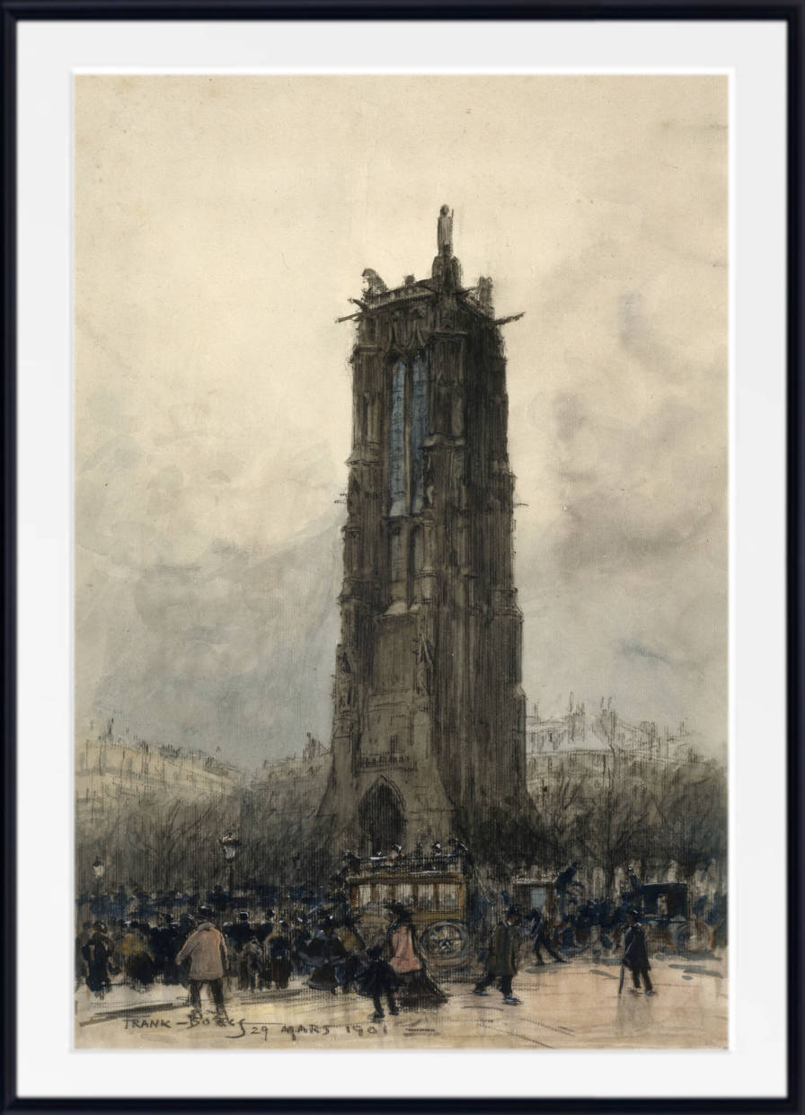 Frank Myers Boggs Print, La tour Saint-Jacques (1901)