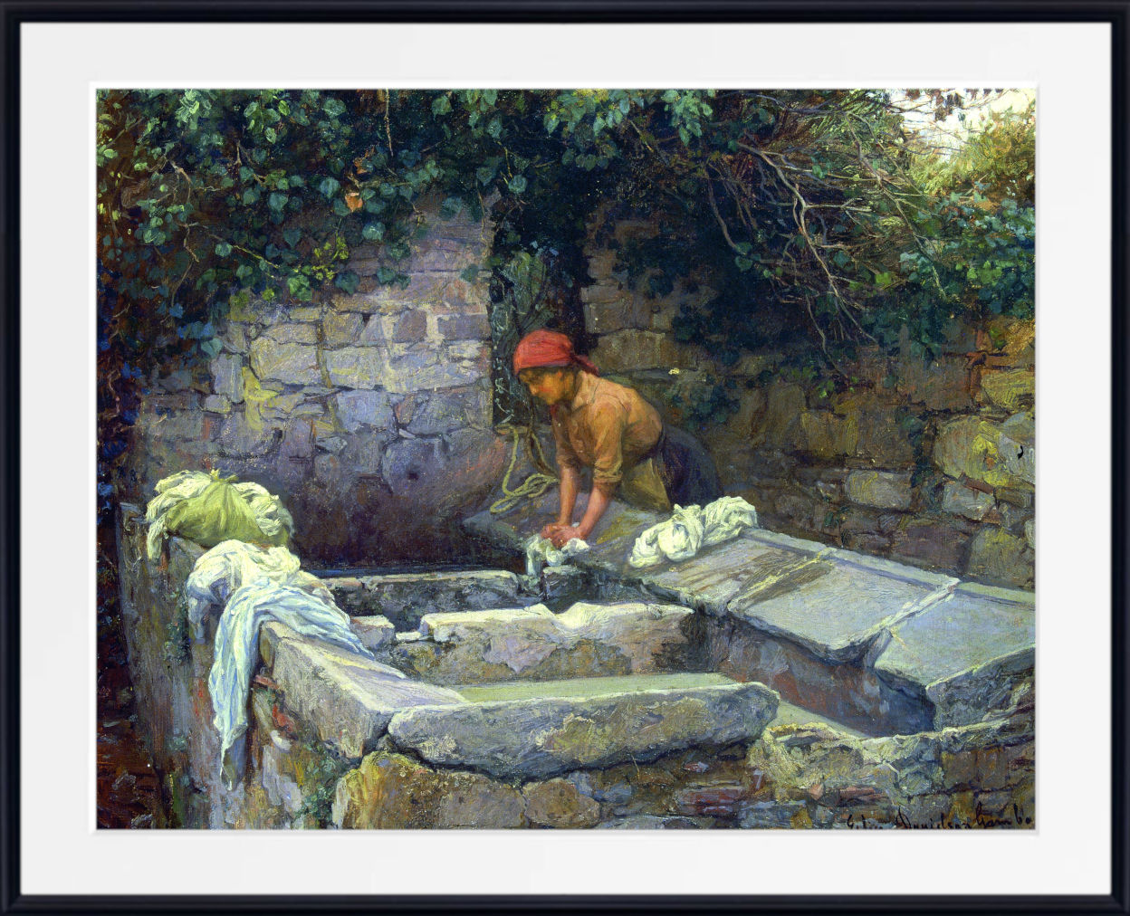 Elin Danielson-Gambogi Fine Art Print: Laundress