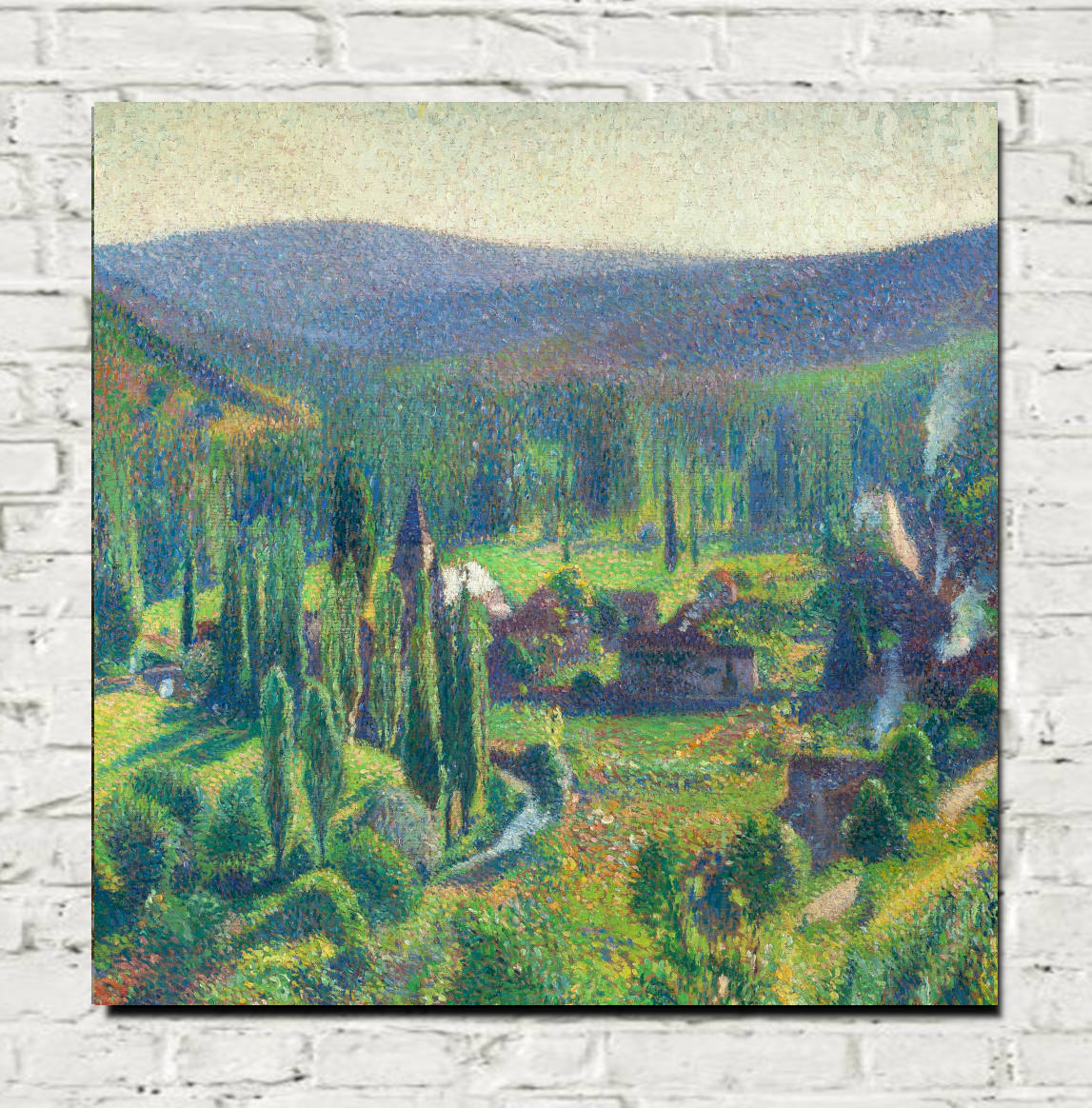 Henri Martin Print, The Green Valley in Labastide-du-Vert (c 1920)