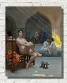 Jean-Léon Gérôme Fine Art Print : Le Bain des femmes