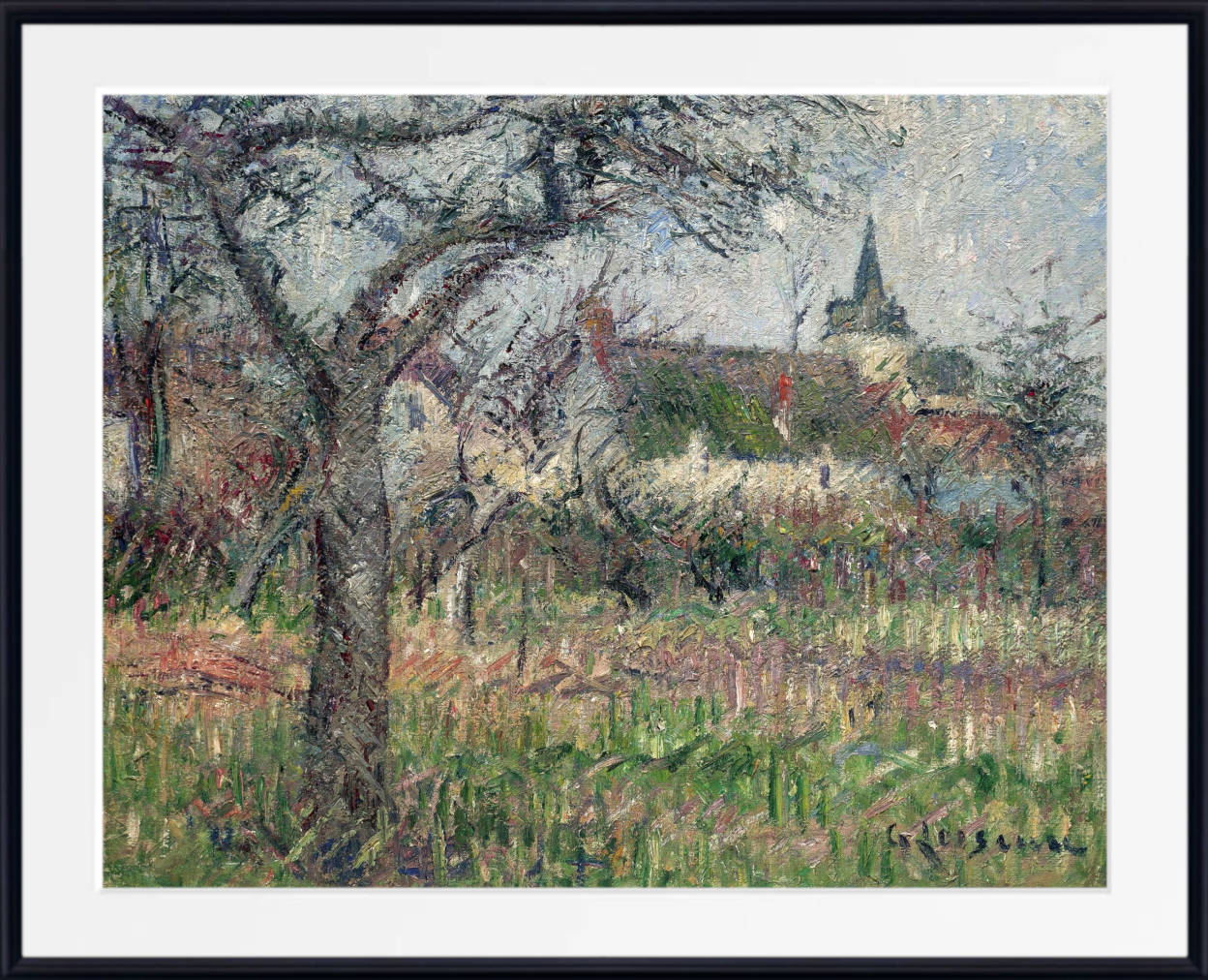 Gustave Loiseau Print, Mr. Janson's Garden, Vaudreuil, Eure (1926)