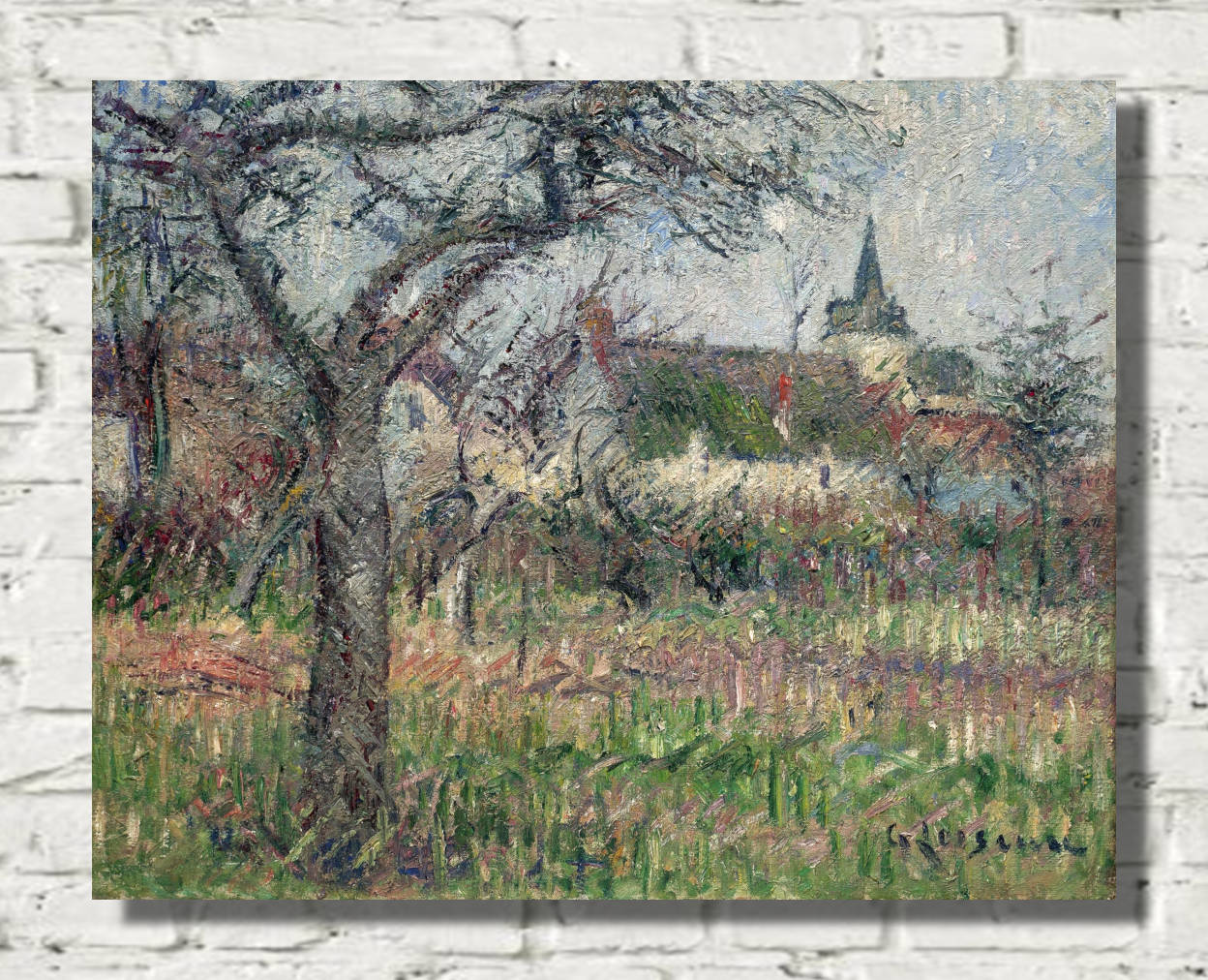 Gustave Loiseau Print, Mr. Janson's Garden, Vaudreuil, Eure (1926)