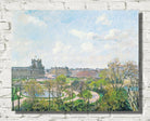 Camille Pissarro Print, Le Jardin Des Tuileries Et Le Pavillon De Flore, Matin, Printemps (1900)