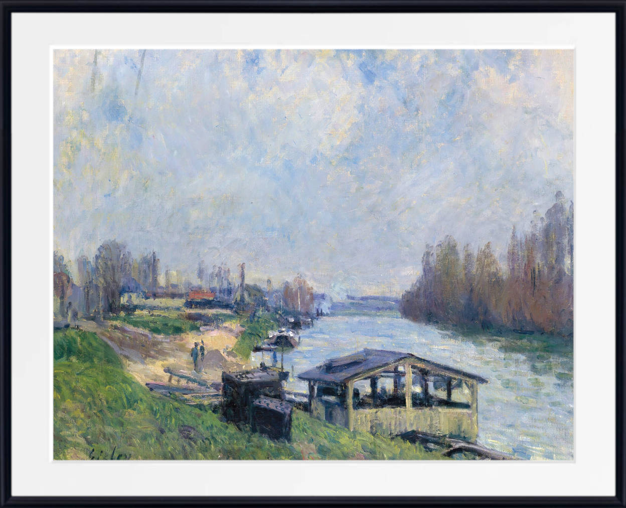 Alfred Sisley Print, The Billancourt Washhouse