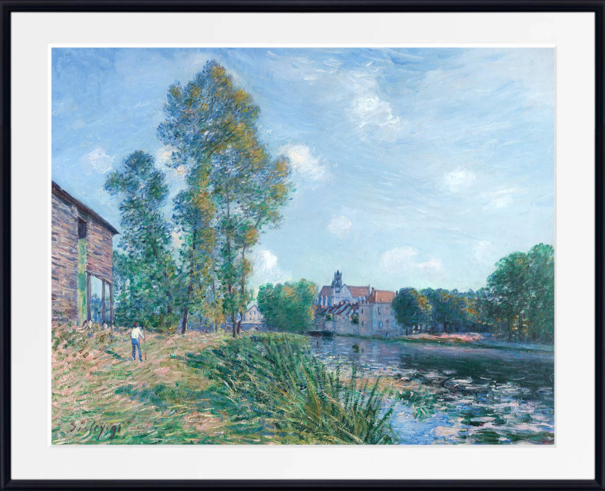 Alfred Sisley Print,  Le Loing In Moret, In Summer (1891)