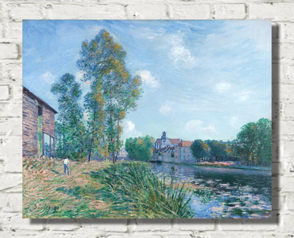Alfred Sisley Print, Le Loing In Moret, In Summer (1891