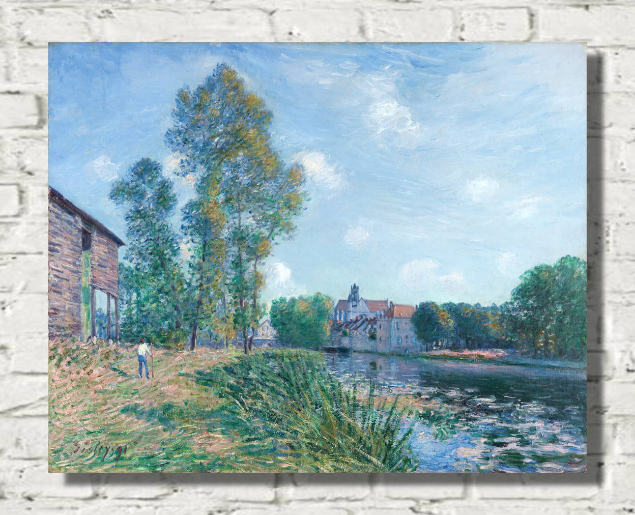 Alfred Sisley Print,  Le Loing In Moret, In Summer (1891)