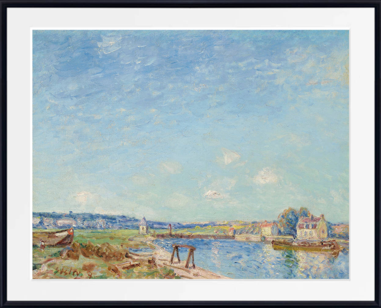 Alfred Sisley Print, The Loing at Saint-Mammès (1884)