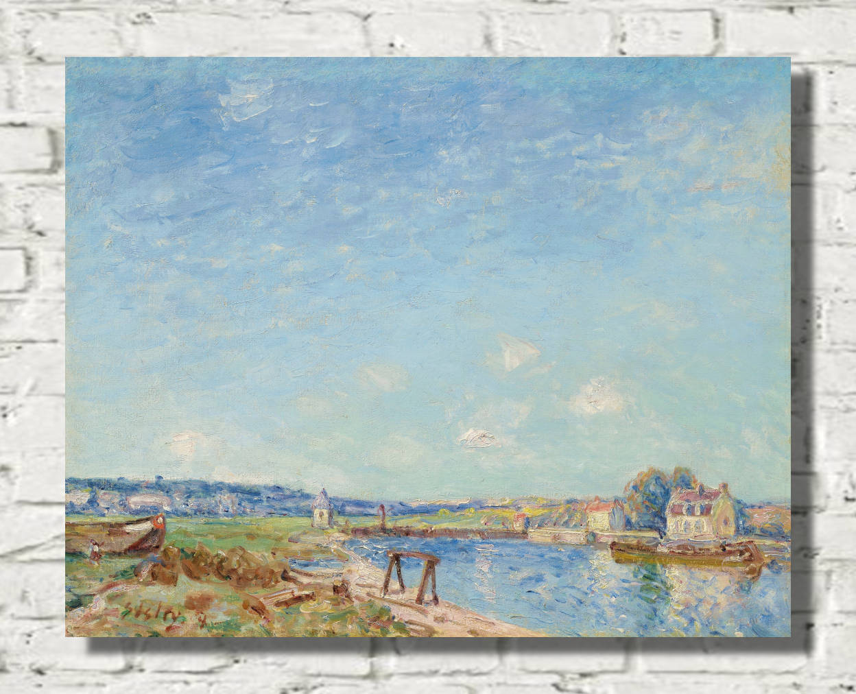 Alfred Sisley Print, The Loing at Saint-Mammès (1884)