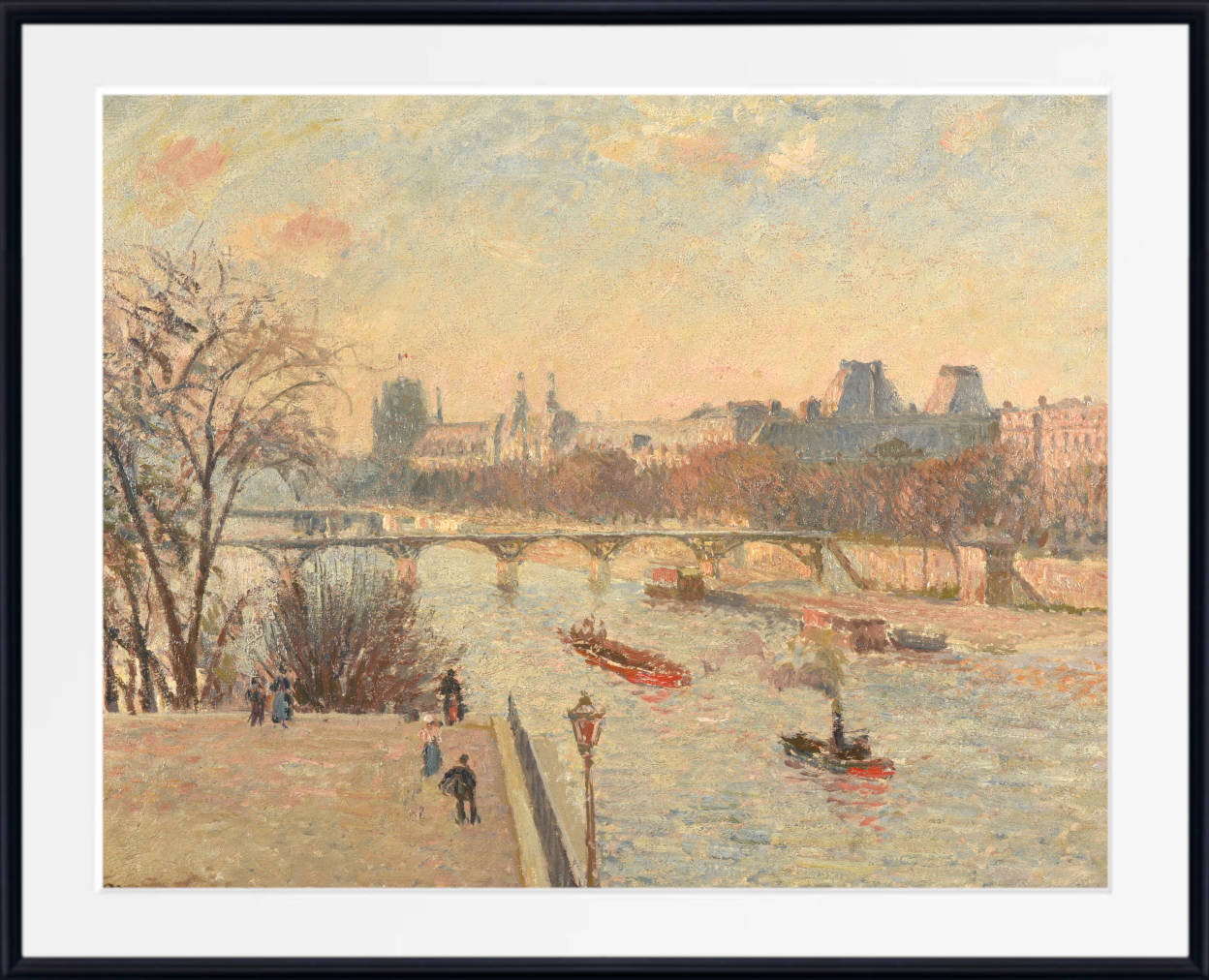 Camille Pissarro Print, Le Louvre (1902)