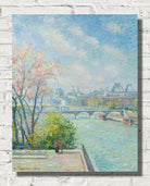 Camille Pissarro Print, The Louvre, Morning, Spring (1902)
