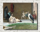 Jean-Léon Gérôme Print, Le Marabout in the Harem bath