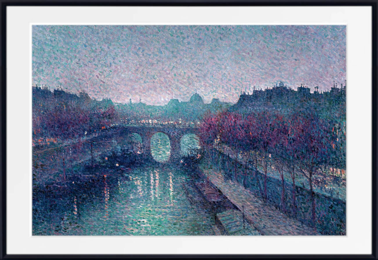 Maximilien Luce Print, The Pont-Neuf, the Seine, Petit Bras (1900)