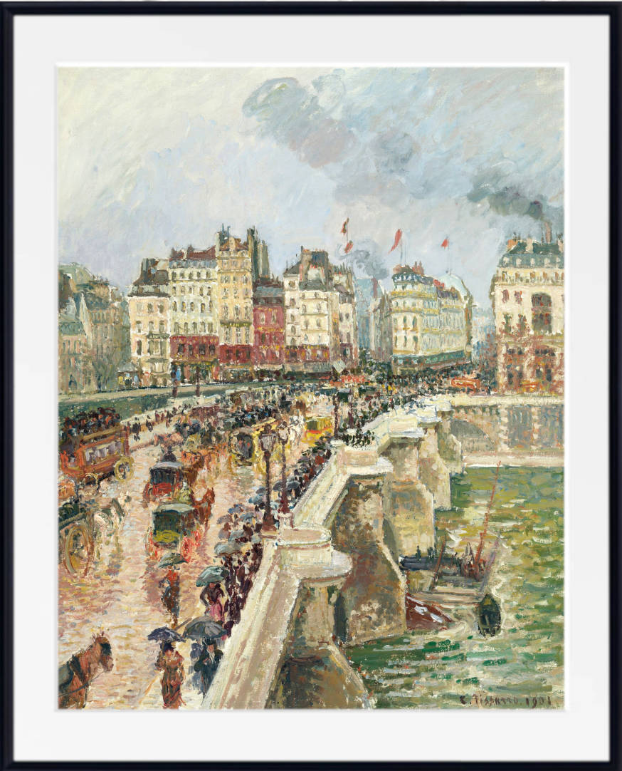 Camille Pissarro Print, The Pont-Neuf, rainy afternoon (1901)