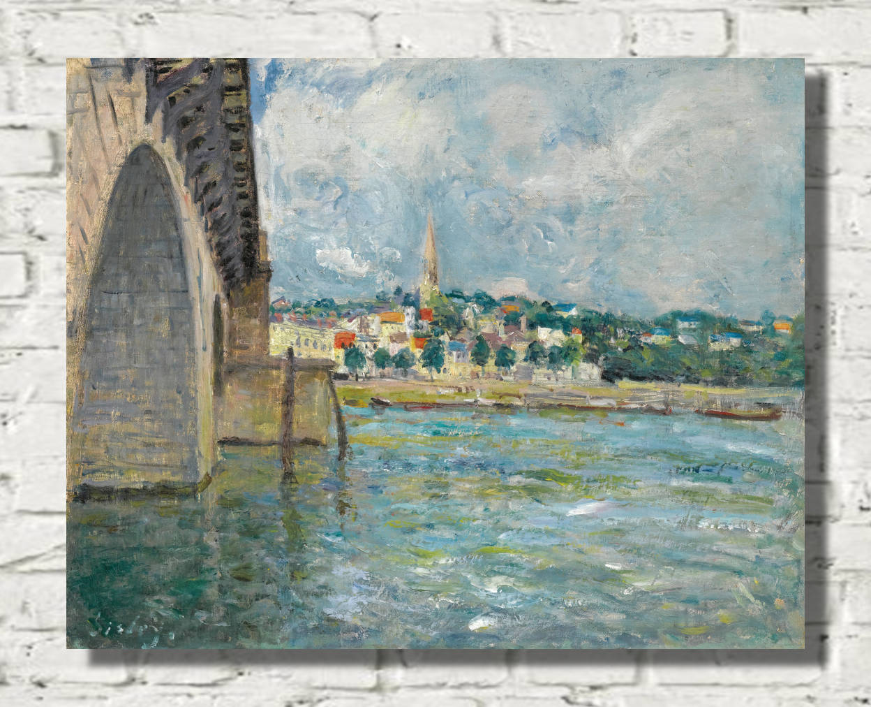 Alfred Sisley Print, The St. Cloud Bridge (1877)