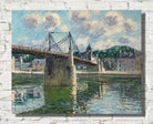 Gustave Loiseau Print, The Elbeuf Suspension Bridge (1911)