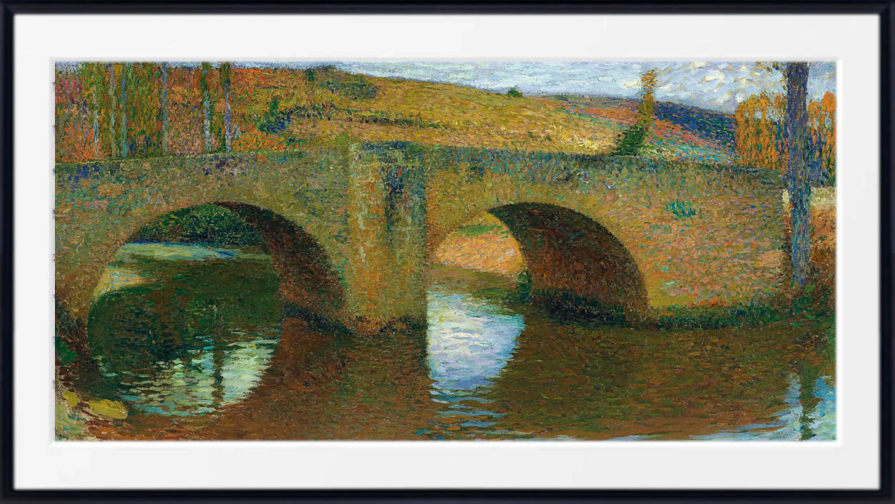 Henri Martin Print, The Labastide du Vert Bridge (a spring day, overcast sky)