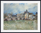 Alfred Sisley Print, The Moret-sur-Loing Bridge, times of flood (1889)