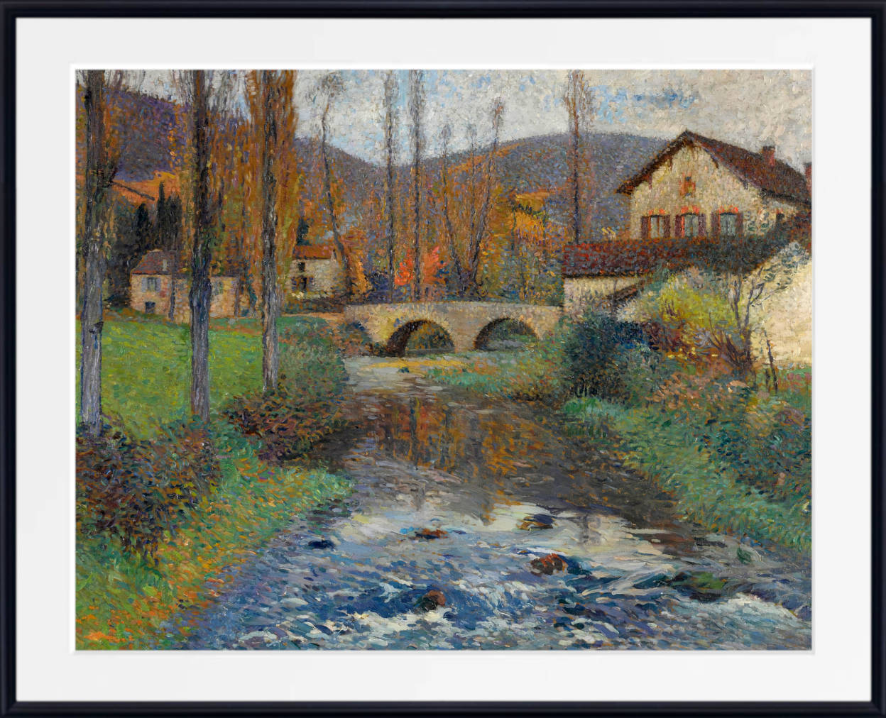 Henri Martin Print, The Labastide-du-Vert Bridge (ca 1900)