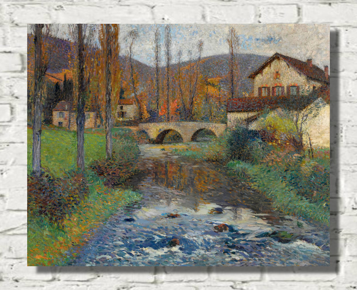 Henri Martin Print, The Labastide-du-Vert Bridge (ca 1900)