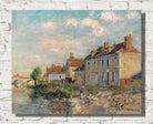 Gustave Loiseau Print, The Quai Saint-Martin, Auxerre (1912)