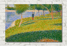 Georges Seurat Print, Le Saint-Cyrien (1884)