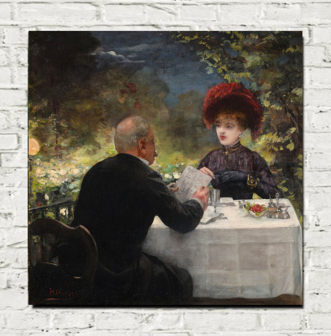 Henri Gervex Print, Le Souper galant – GalleryThane