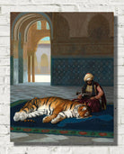 Jean-Léon Gérôme Fine Art Print : The Tiger and the Guardian