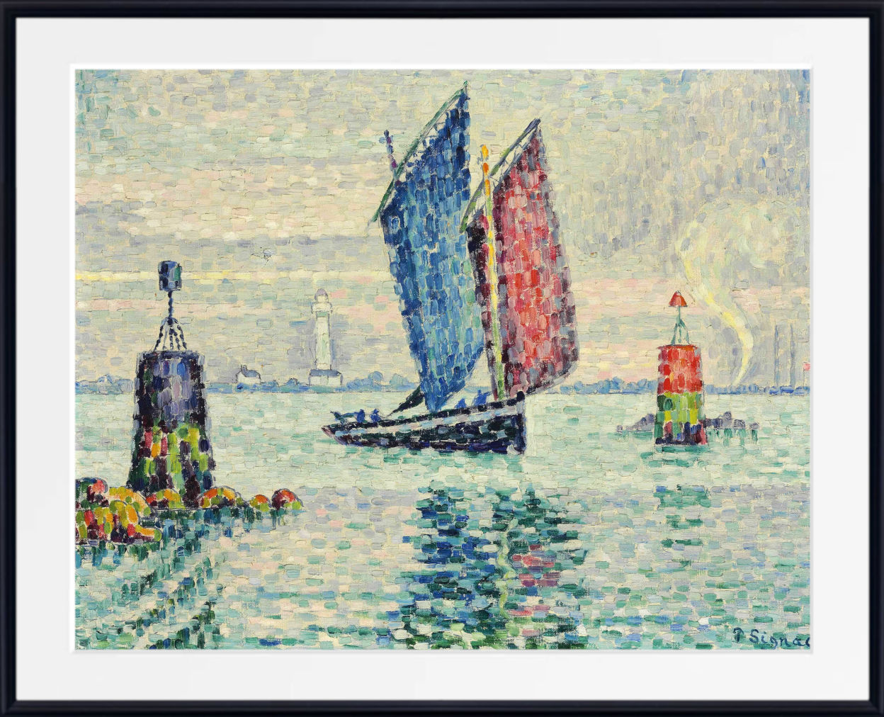Paul Signac Fine Art Print, Le Sardinier, Locmalo (Les Tourelles)