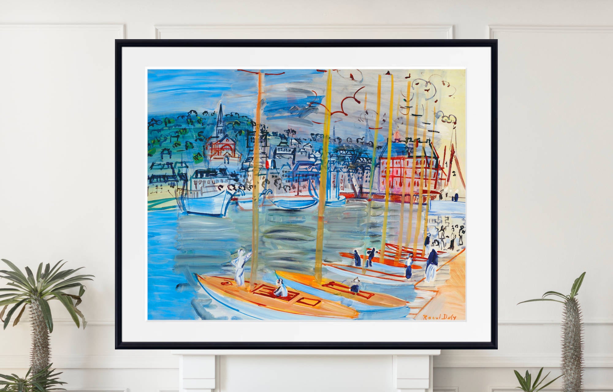 The Deauville basin (1938) by Raoul Dufy