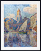 Paul Signac Fine Art Print, The bell tower of Saint-Tropez