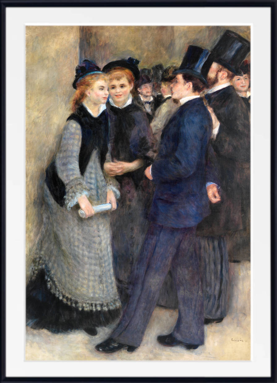 Renoir Print, Leaving the Conservatory (La Sortie du conservatoire) (1876)