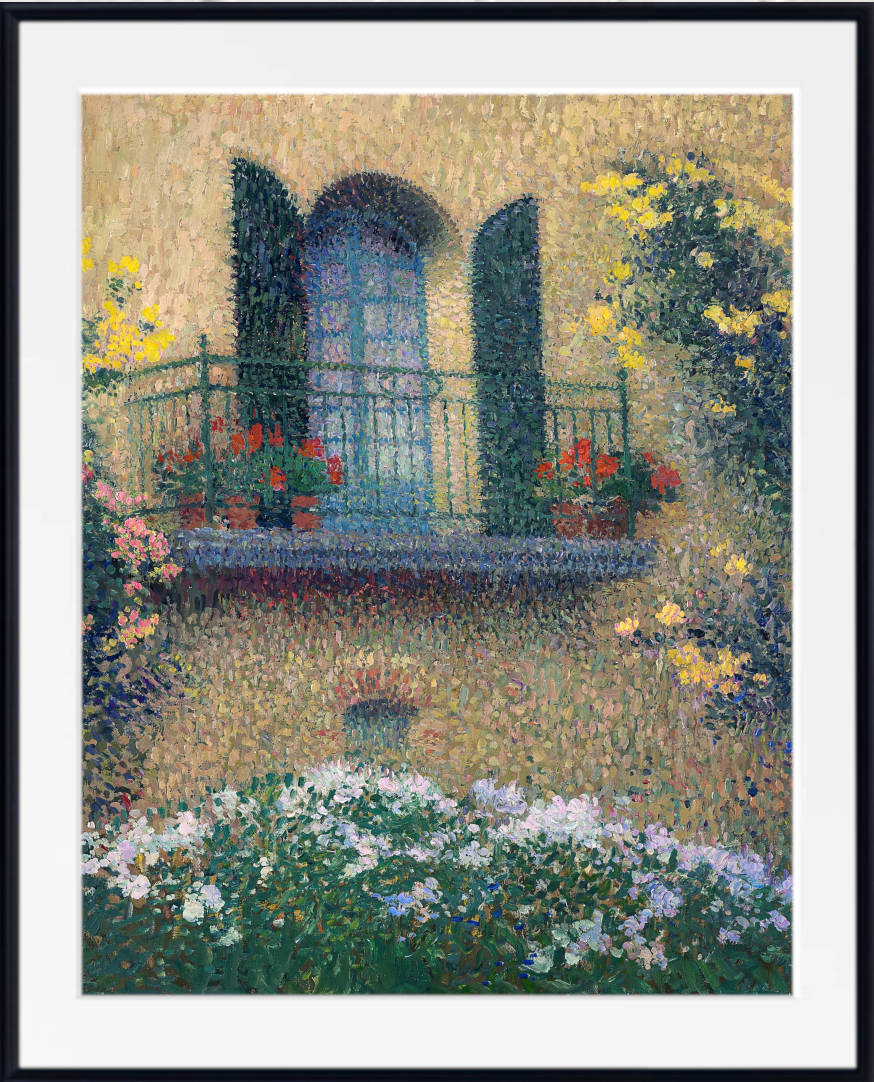 Henri Martin Print, Jaurès' balcony (circa 1915)