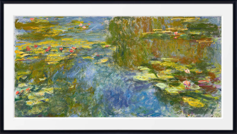 Le bassin aux Nymphéas by Claude Monet framed panoramic print