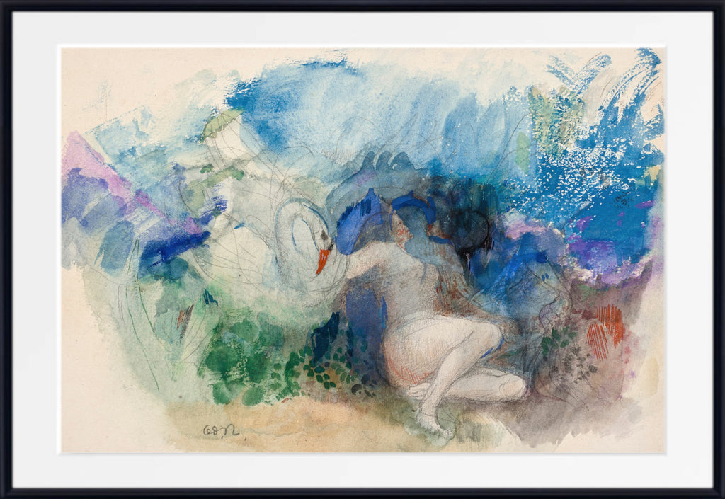 Leda and the Swan by Odilon Redon