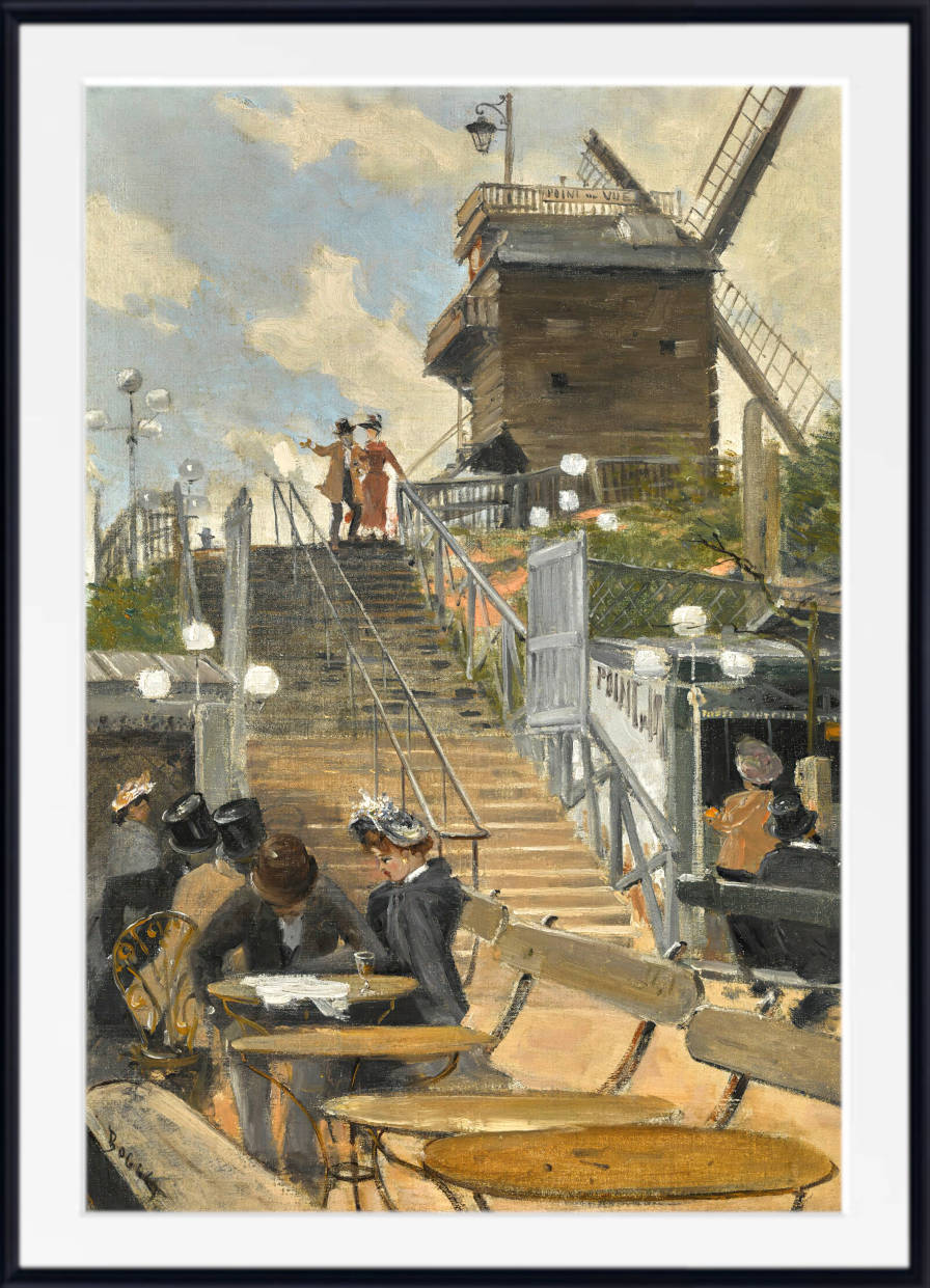 Frank Myers Boggs Print, Le moulin de la galette