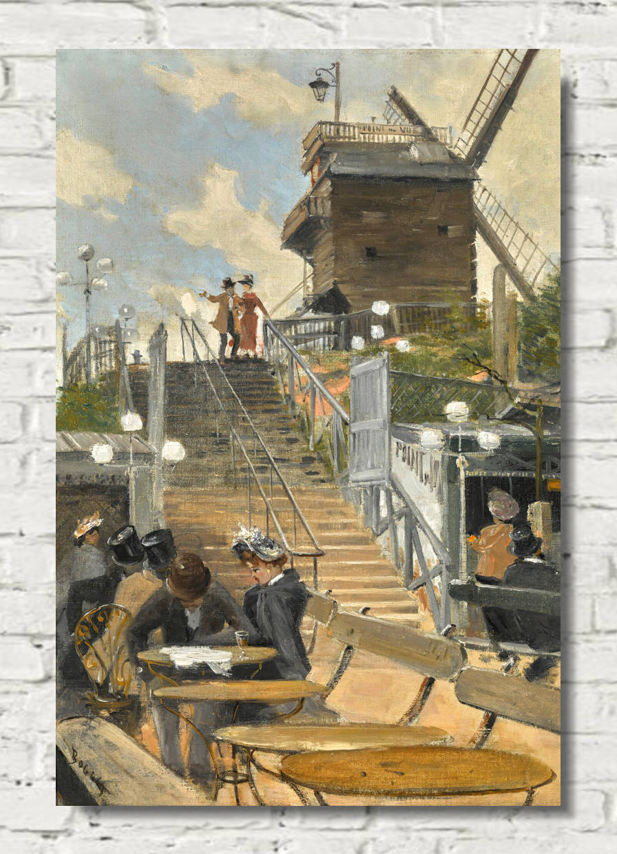 Frank Myers Boggs Print, Le moulin de la galette