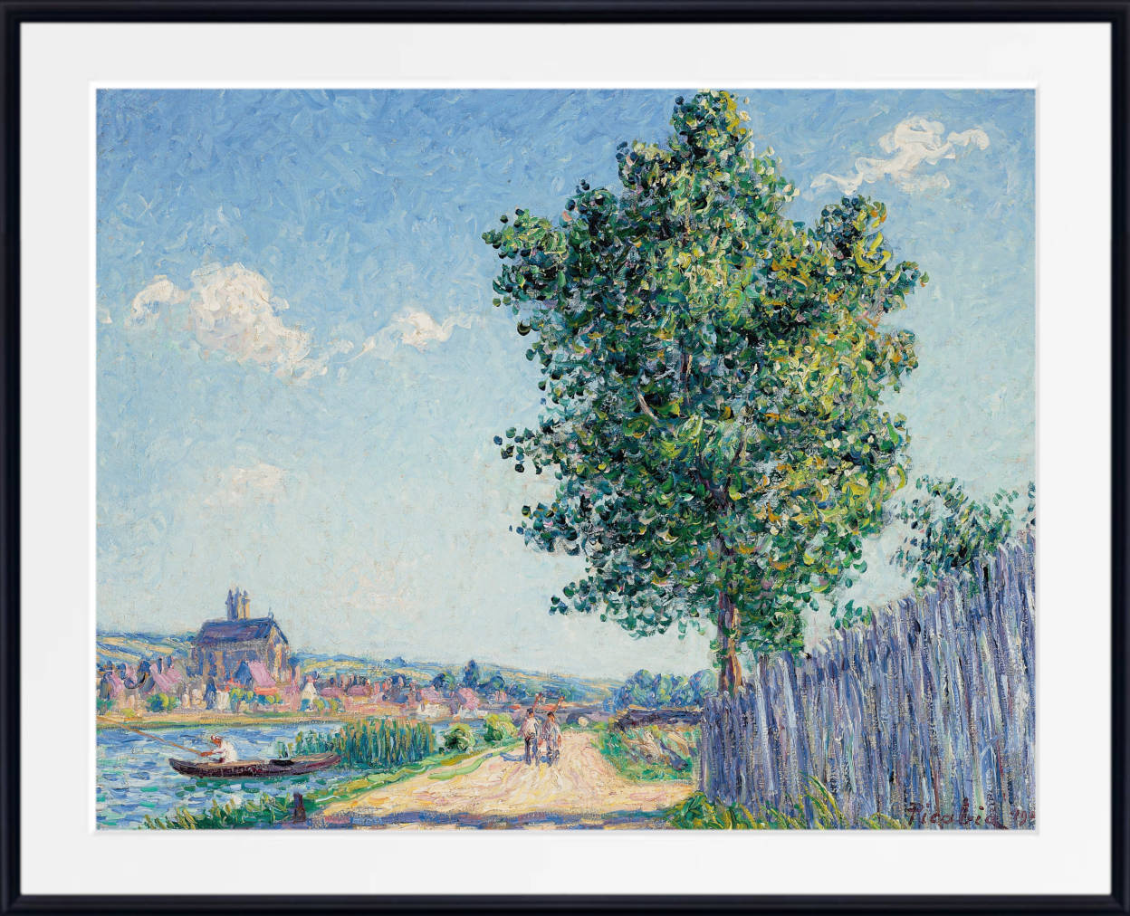 Francis Picabia Print, The poplar, sun effect, Villeneuve-sur-Yonne