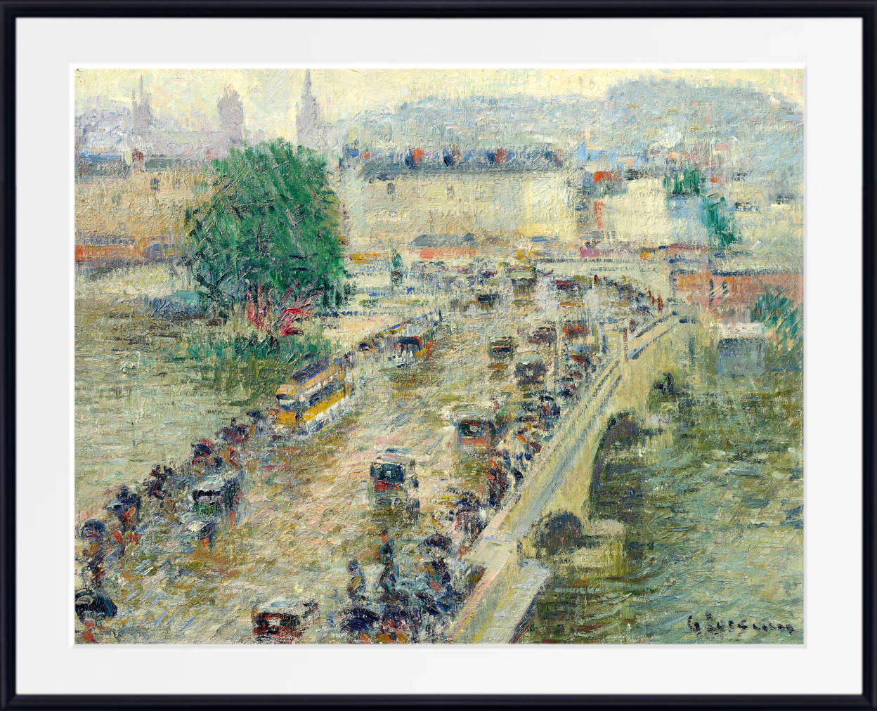 Gustave Loiseau Print, The Corneille Bridge in Rouen (1927)