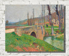 Henri Martin Print, The Bridge, Gray Weather (circa 1920)