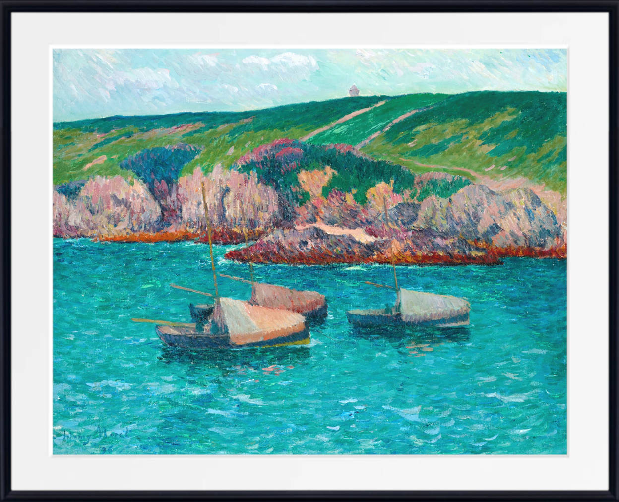 Henry Moret Print, The Boats at Doëlan (1896)