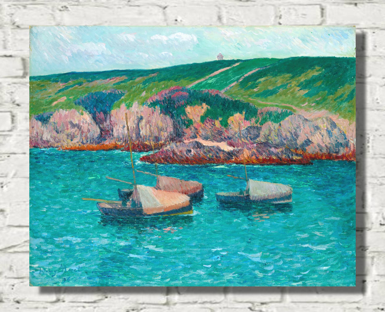 Henry Moret Print, The Boats at Doëlan (1896)