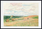 Camille Pissarro Print, The Hillsides of Thierceville, Haystacks, Shepherd and Flock (1897)