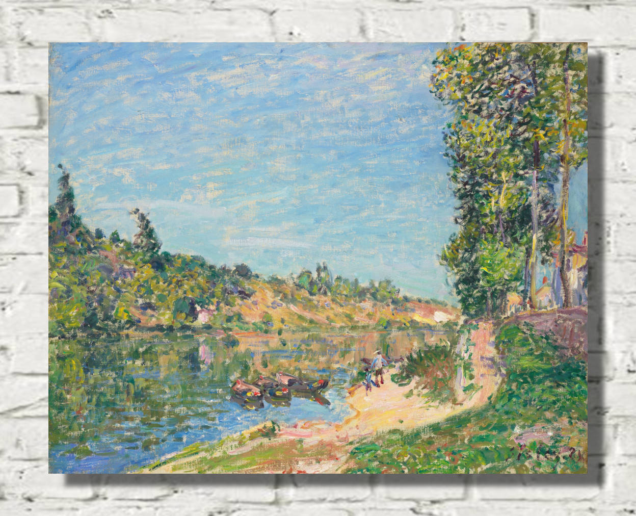 Alfred Sisley Print, The Coteaux de La Celle, after Saint-Mammès